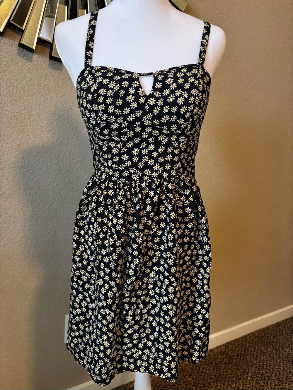 AUW Black Floral Sundress